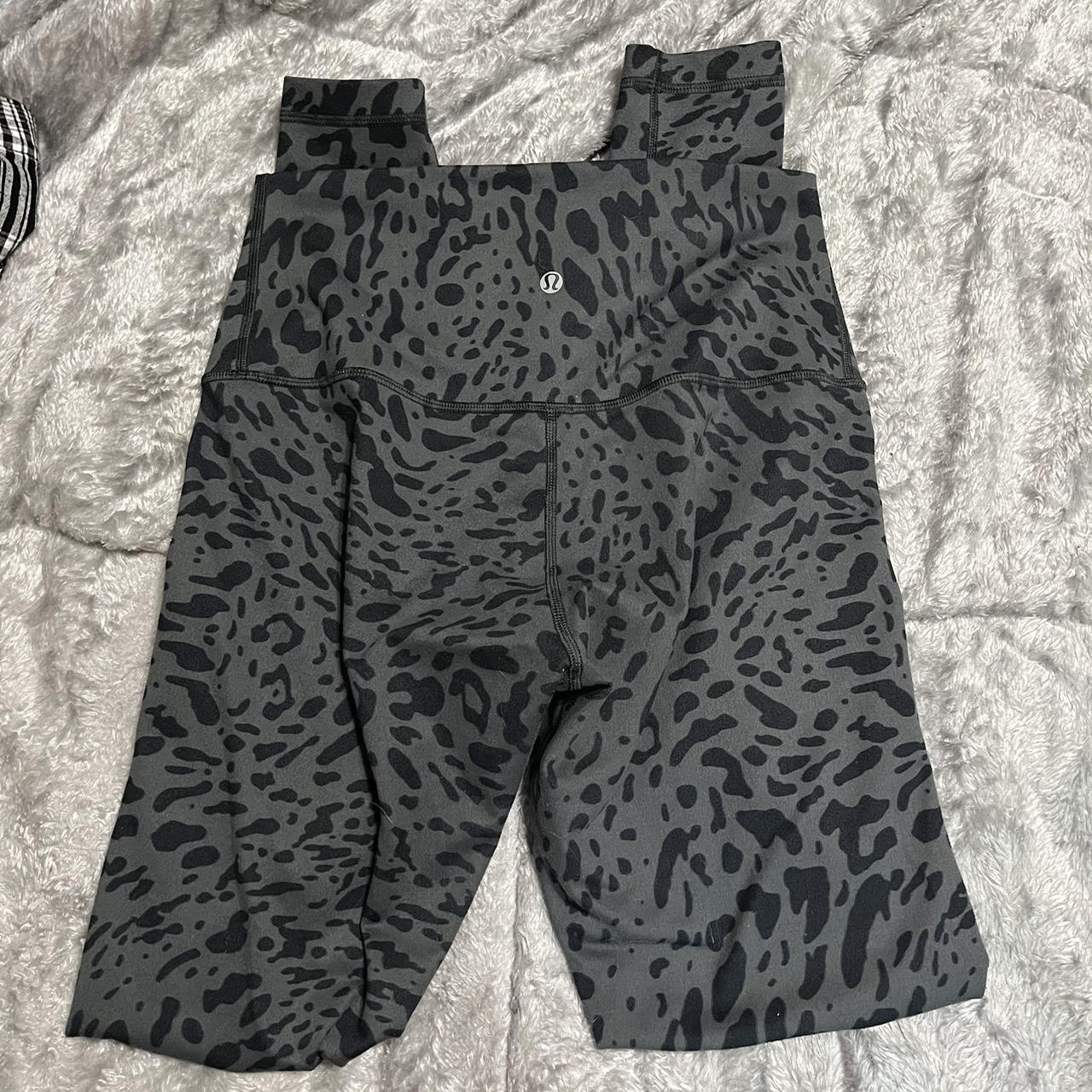 Lululemon cheetah print leggings so cute and cozy,... - Depop