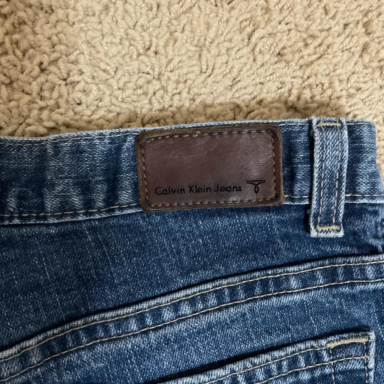 Calvin Klein blue bootcut jeans size 2/4 like new,... - Depop