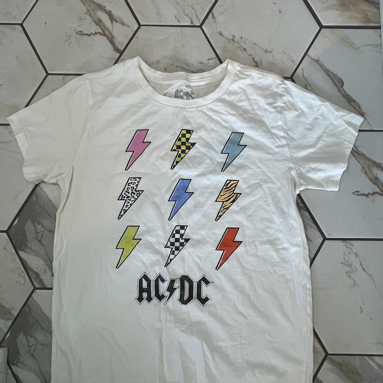 women’s ac/dc graphic tee - Depop
