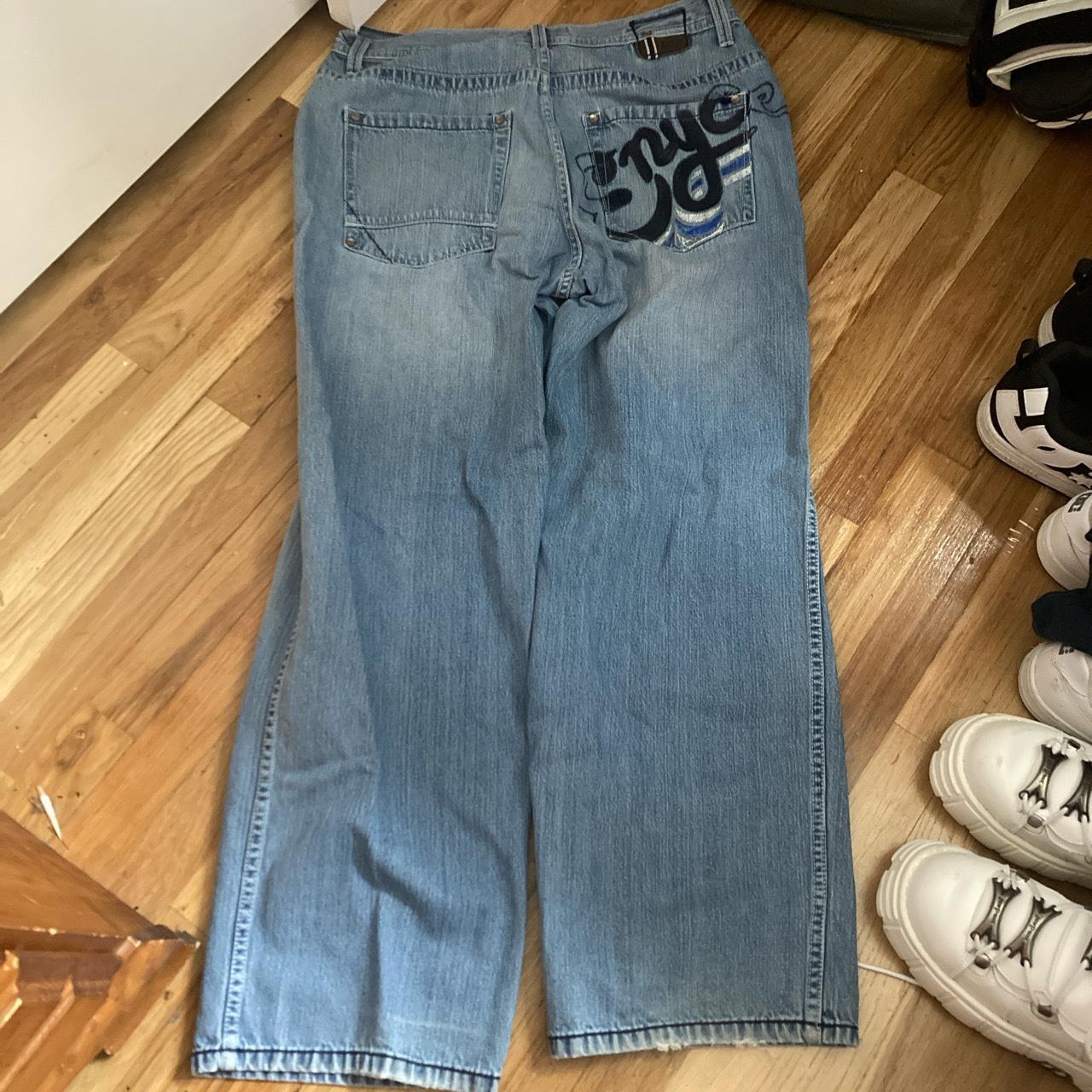 baggy enyce jeans with sick details Size-... - Depop