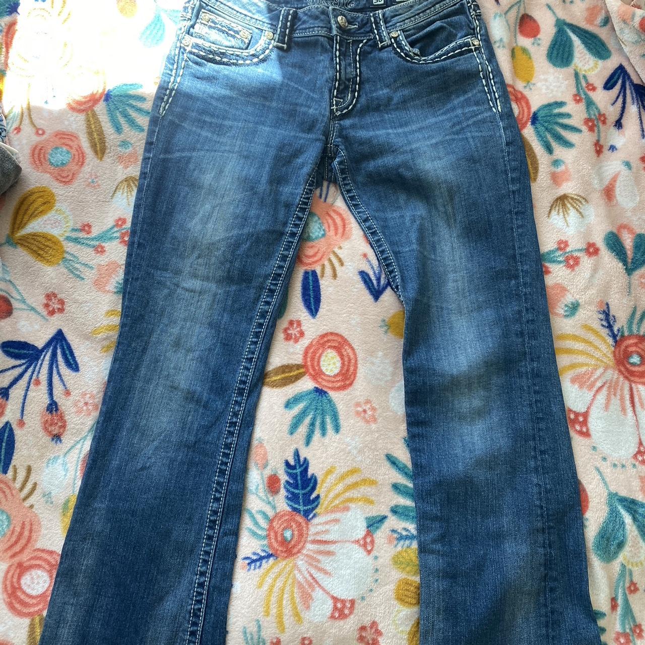 Size 30 Miss Me Jeans Fit me wayy too lose They are... - Depop