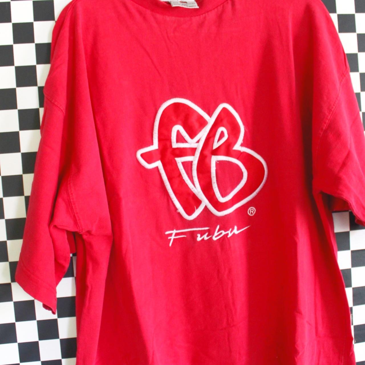 Vintage FUBU logo tee (small stain/discoloration...