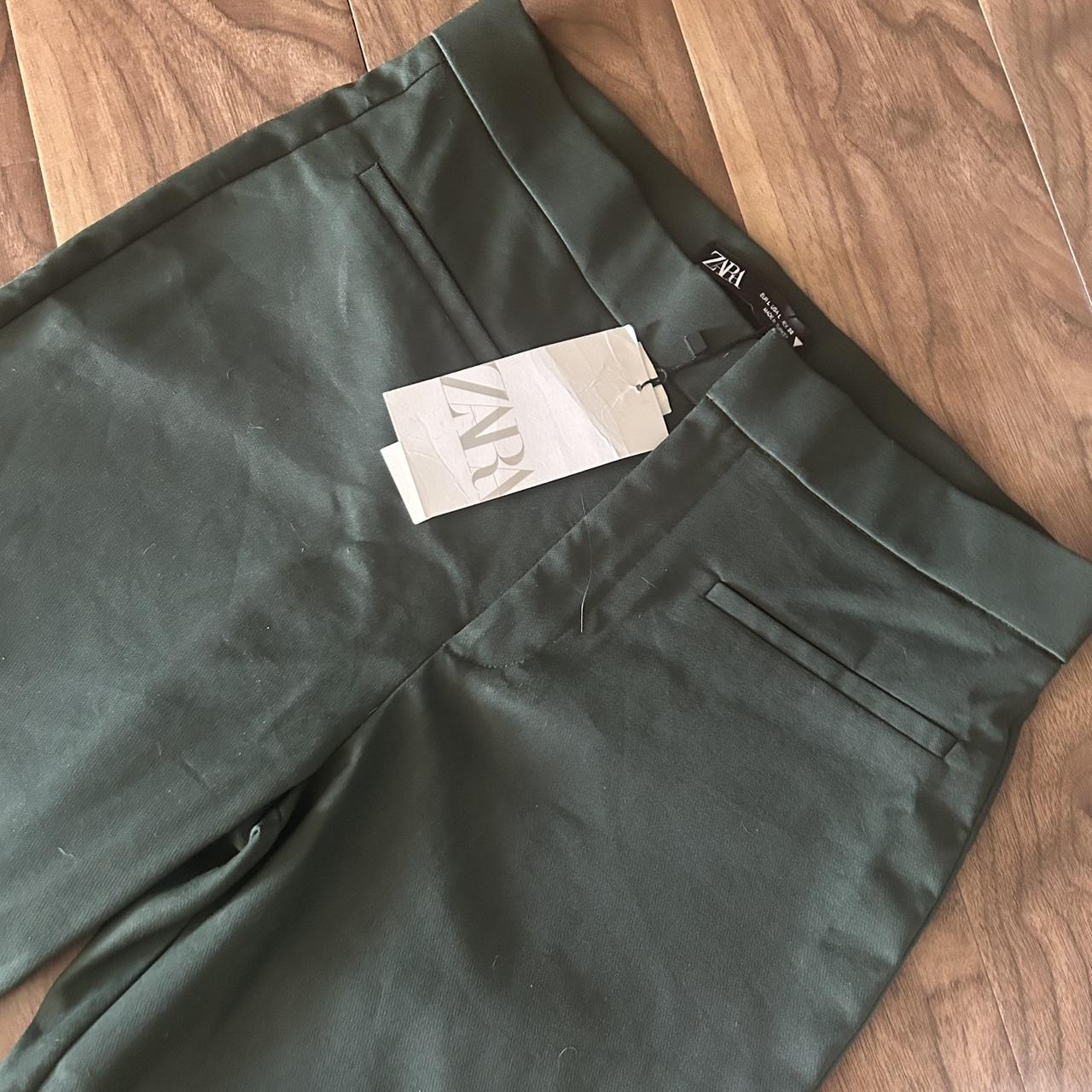 Zara large green work pants Depop