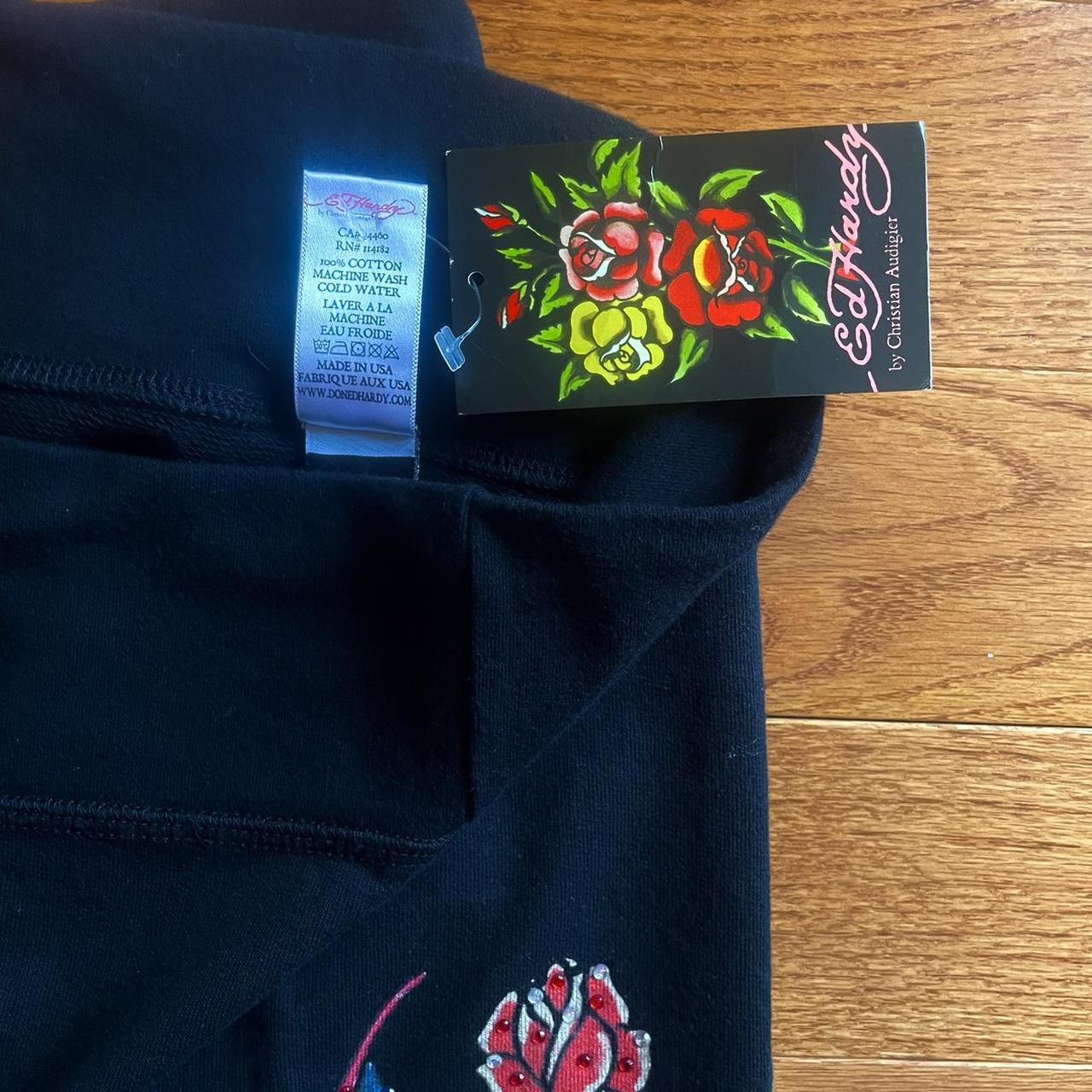 Authentic ED HARDY lounge pants featuring skulls... - Depop