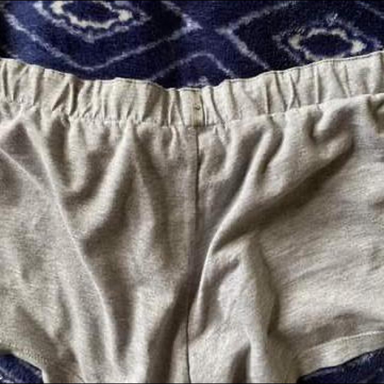 VS Sleep shorts Gray cotton with satin lining and... Depop