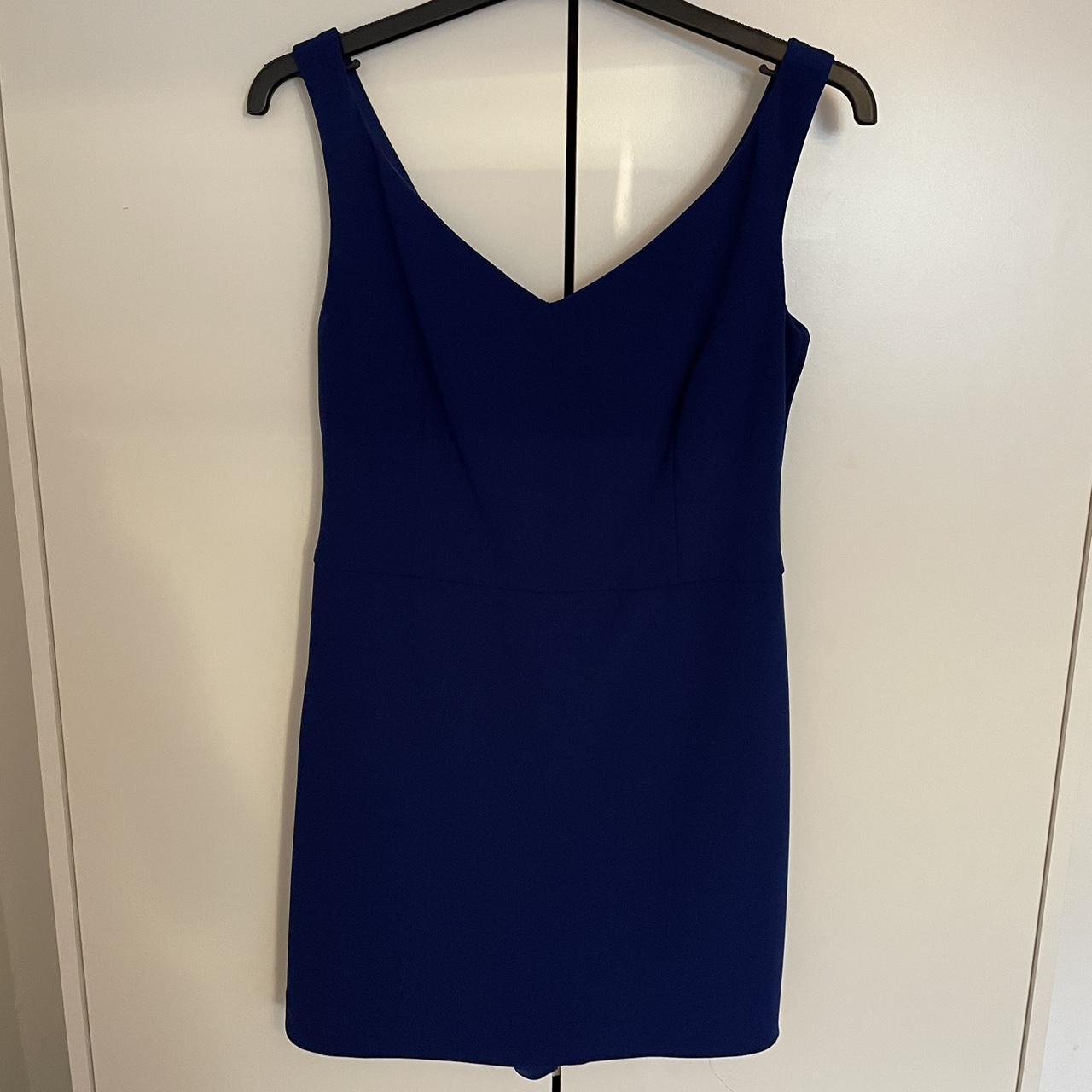 Zara blue mini skort dress/playsuit. Size medium but... - Depop