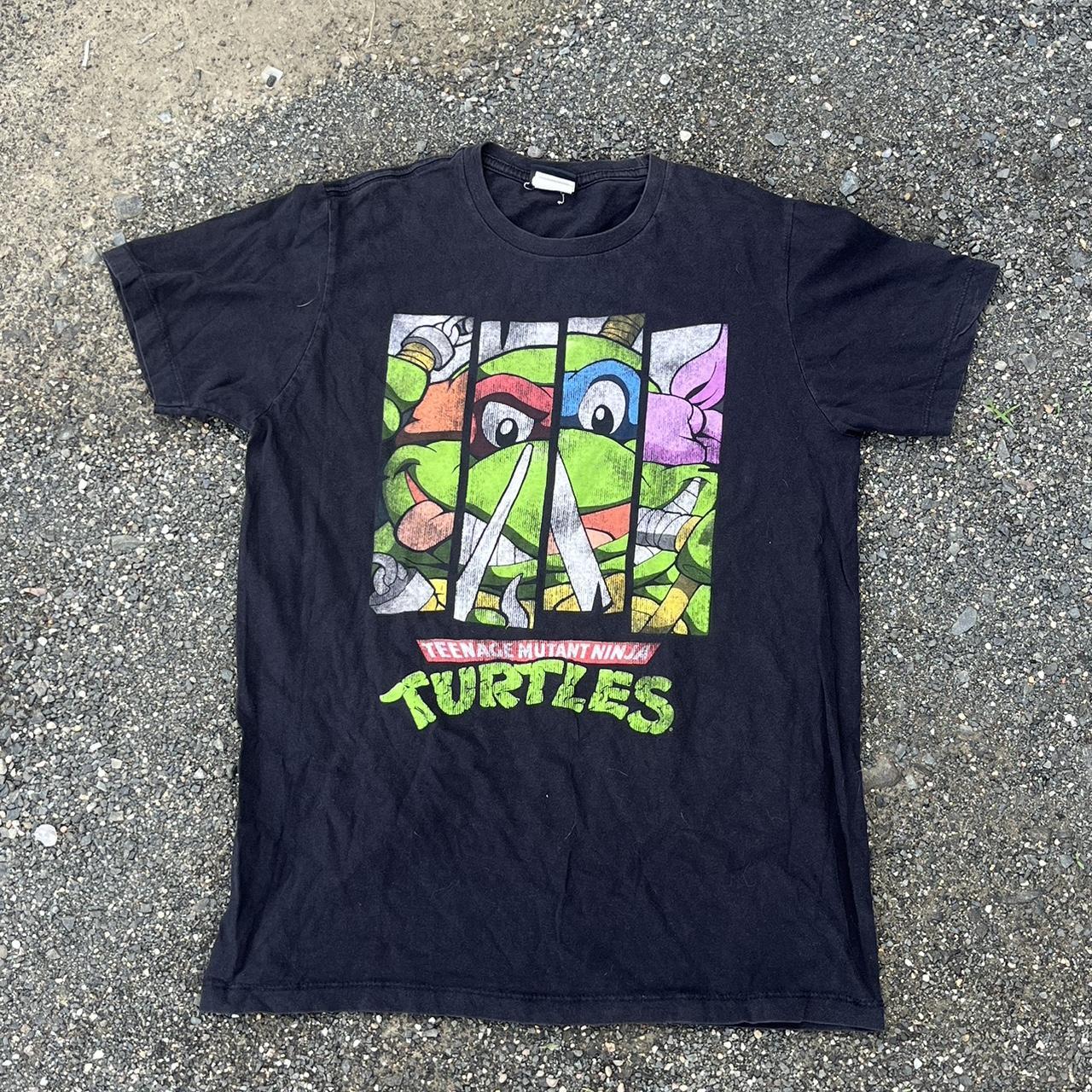 Vintage Black TMNT Teenage Mutant Ninja Turtles - Depop