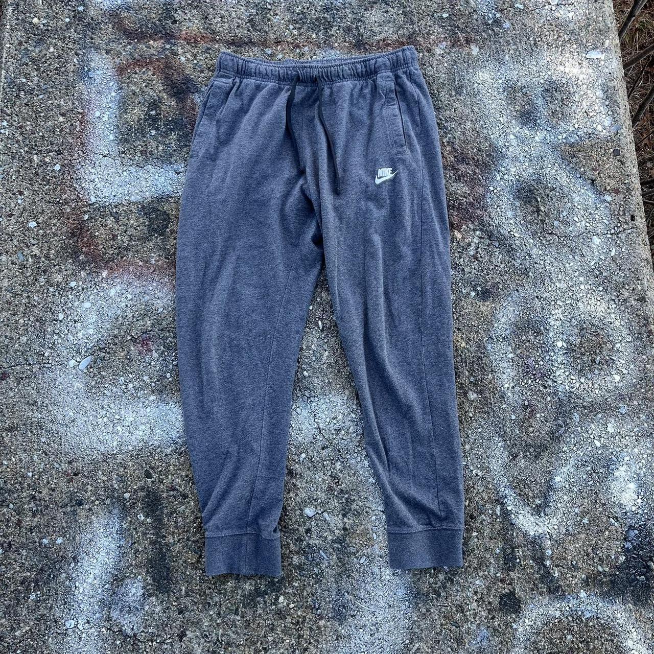 mens nike sweatpants grey