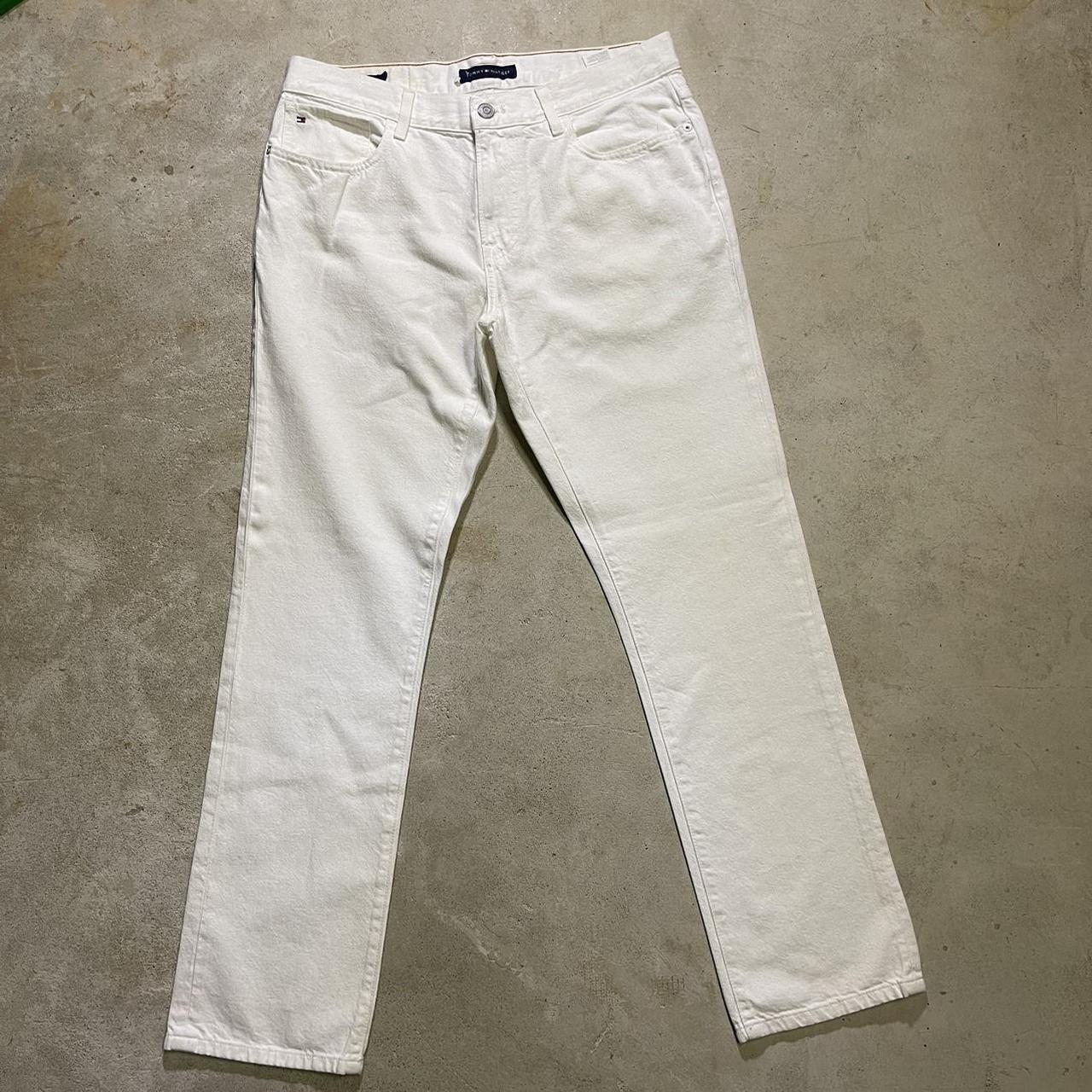 Tommy Hilfiger white denim jeans White denim is so... - Depop