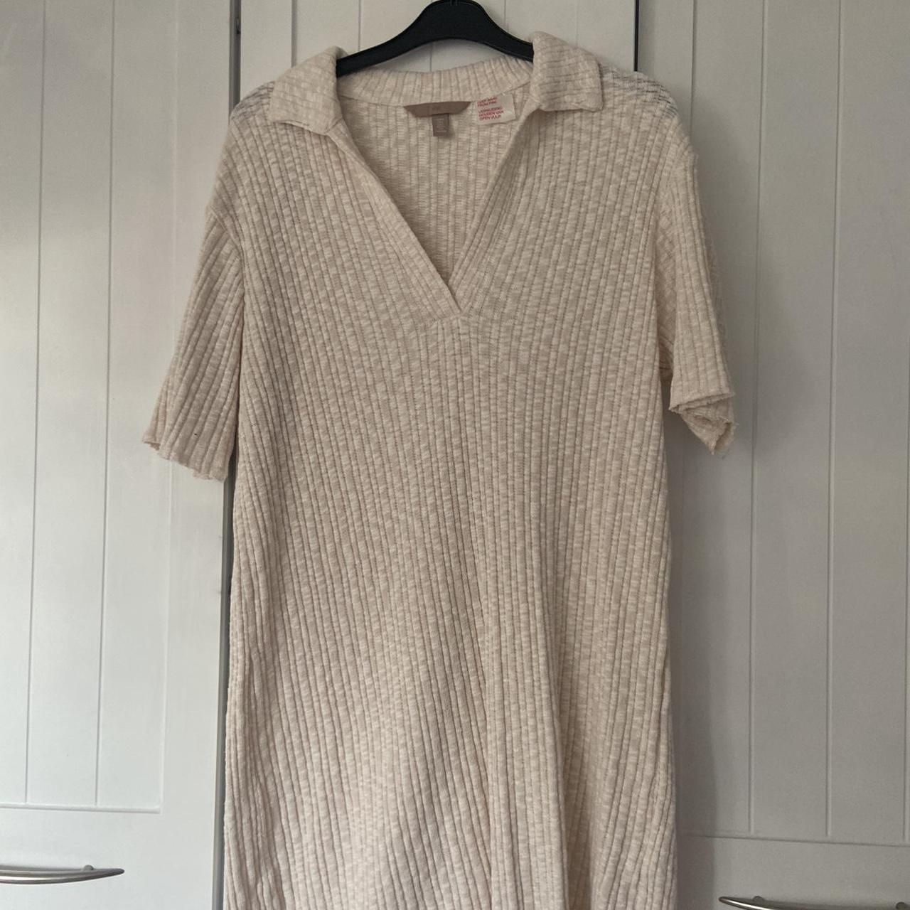 H&M cream jumper dress cosy Depop
