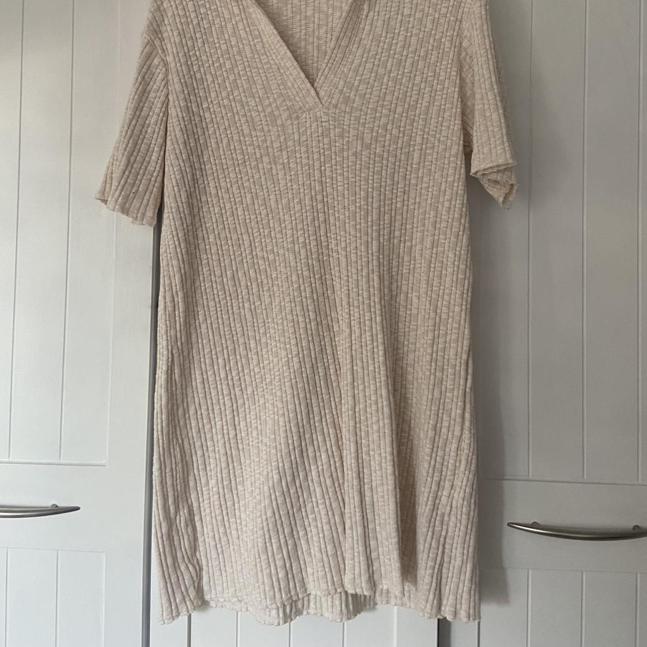 H&M cream jumper dress cosy Depop