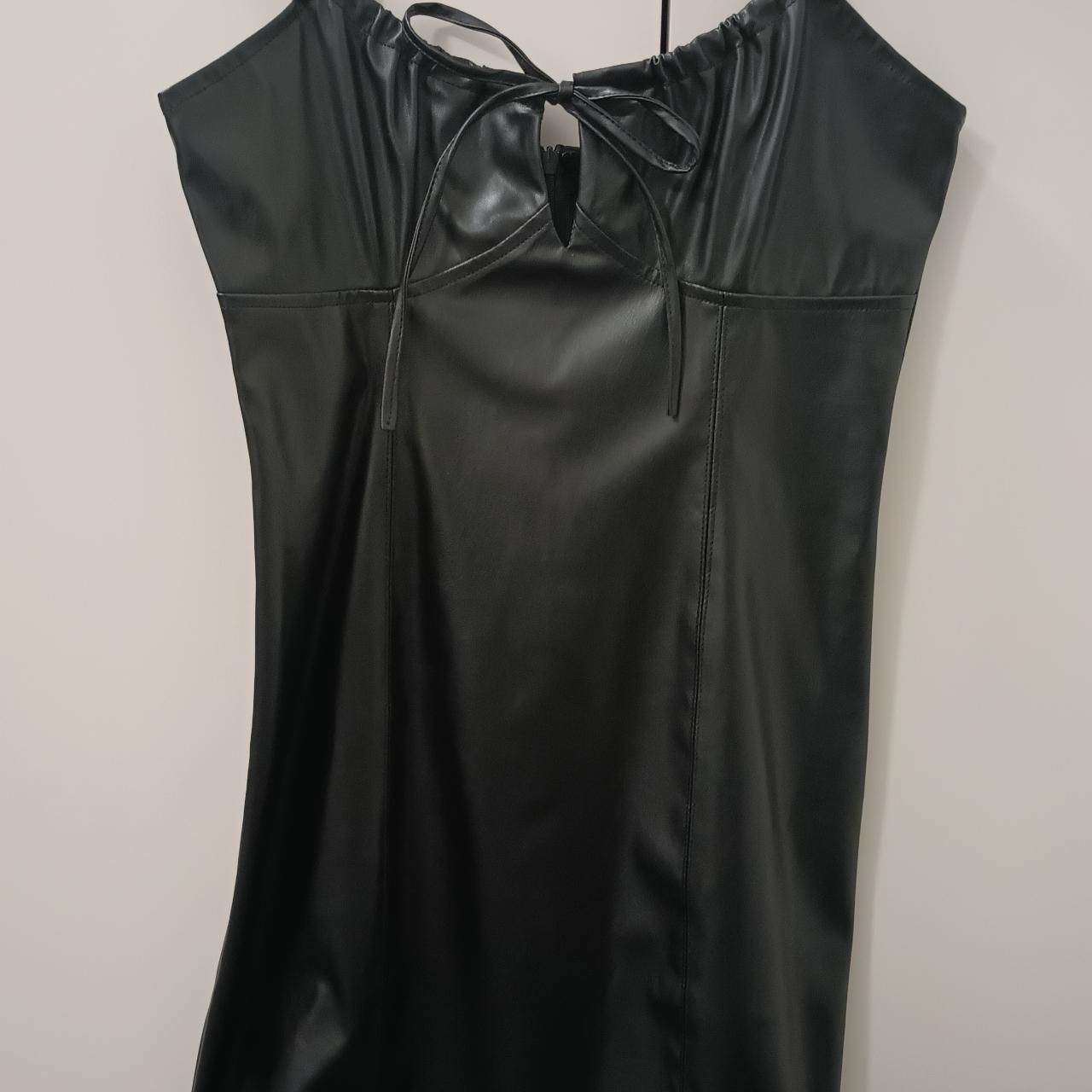 Emory Park vegan leather minidress, never worn - Depop