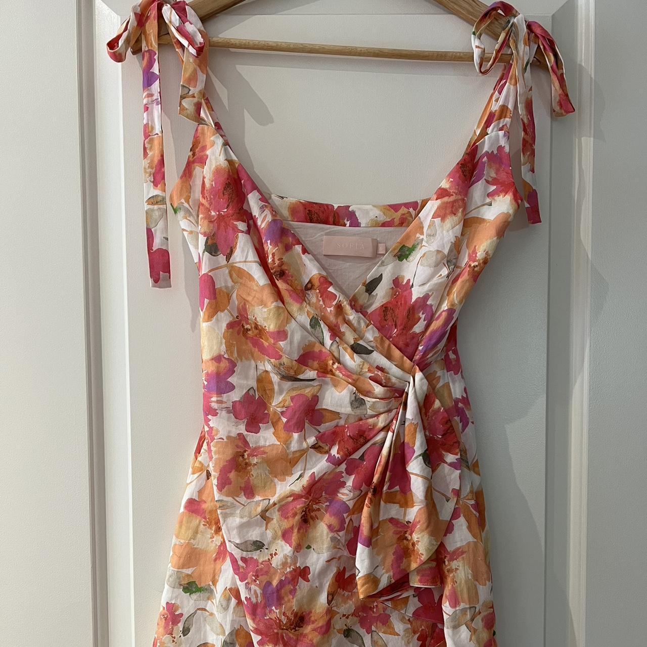 Sofia the Label Marni Mini dress peach Depop