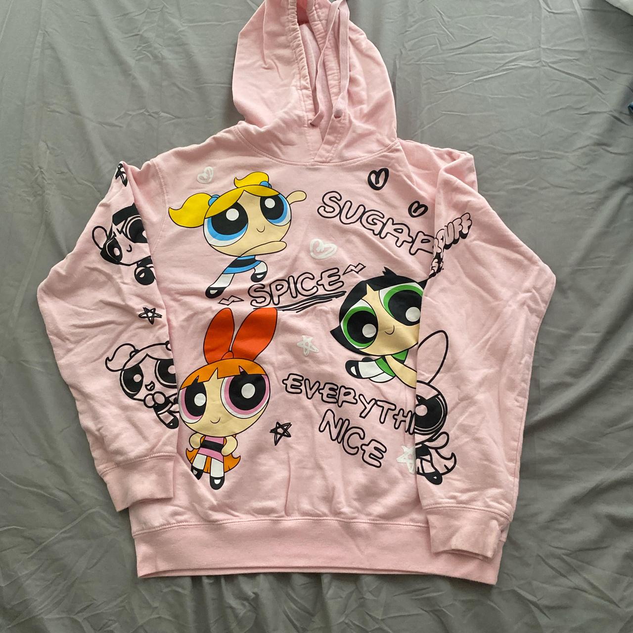 Pink powerpuff girl hoodie best sale