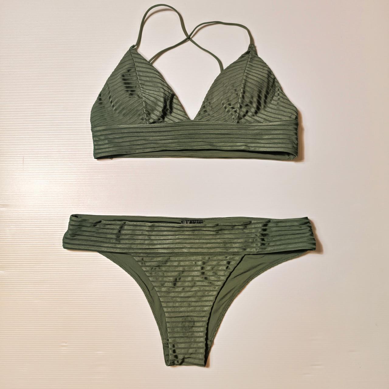 H&M Green Bikini Set, Size 8, #H&M #bikini