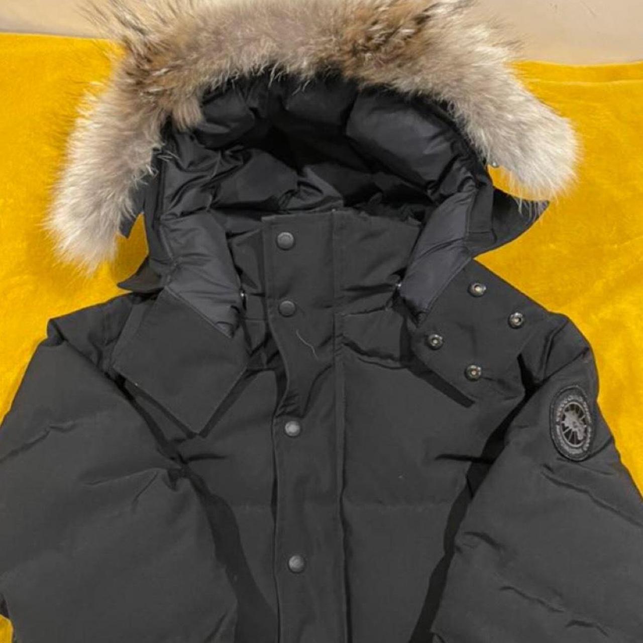 Canada goose Wyndham parka blacked out fusion fit... - Depop