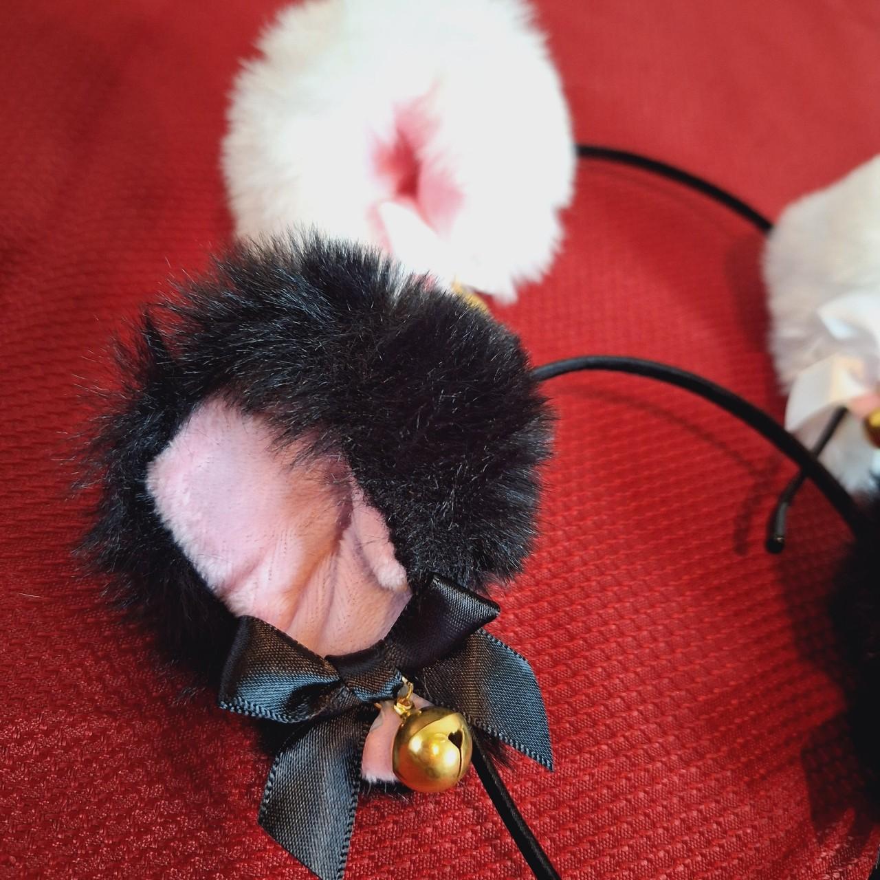 EGirl Cat Ears ️ *BUNDLE* Faux Fur Worn twice ️‍🩹 I... Depop