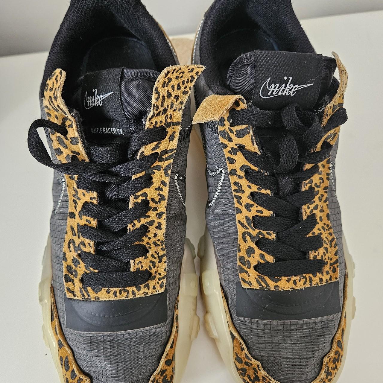 nike waffle racer animal print