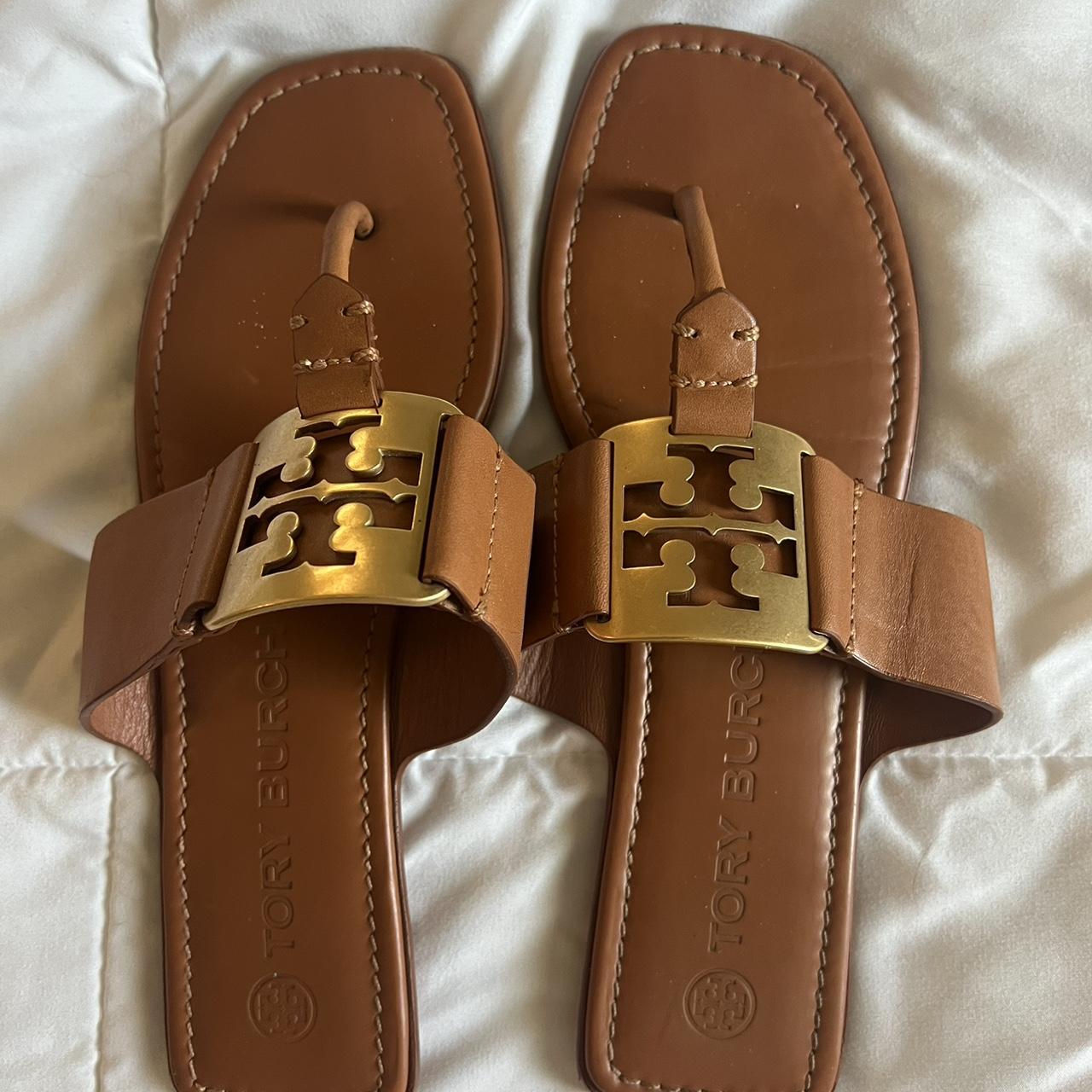 Tory burch best sale cognac sandals