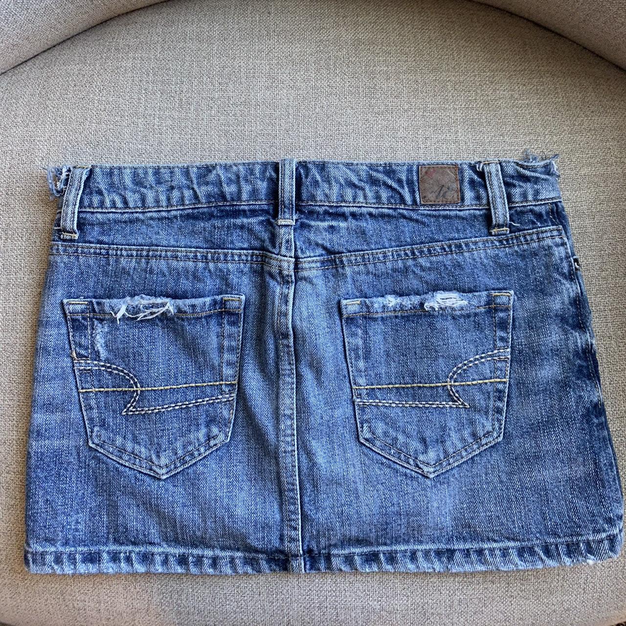 vintage american eagle denim mini skirt super cute... Depop