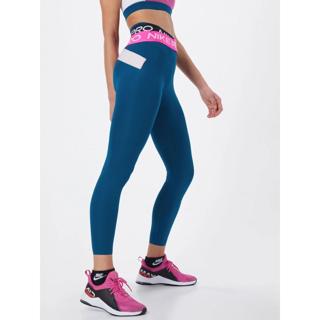 Nike One Women's Icon Clash Blue/Black Print 7/8 Leggings (DC5276-447)  S/L/XL