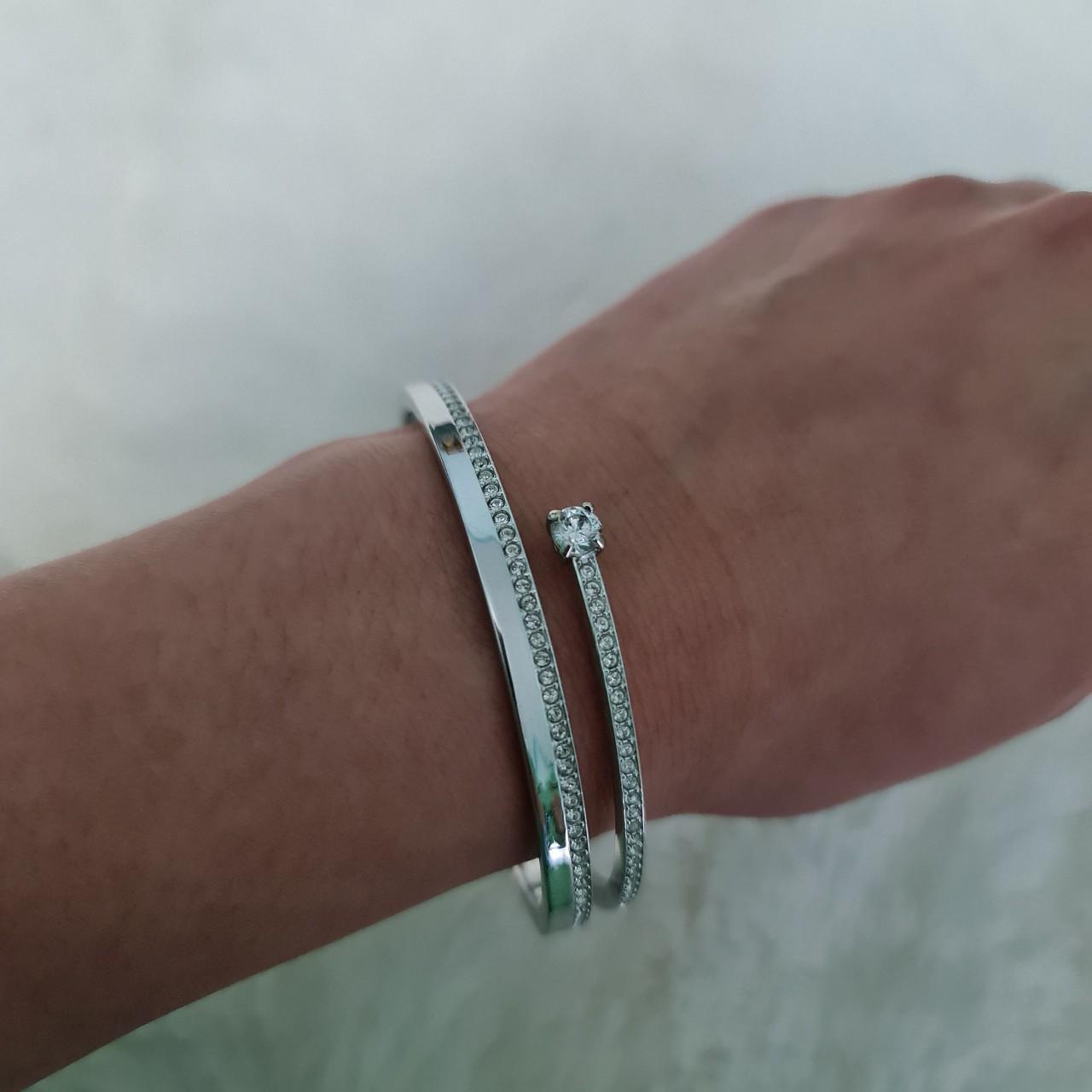 Swarvoski fresh bangle Size: Small, 5.4cm x... - Depop