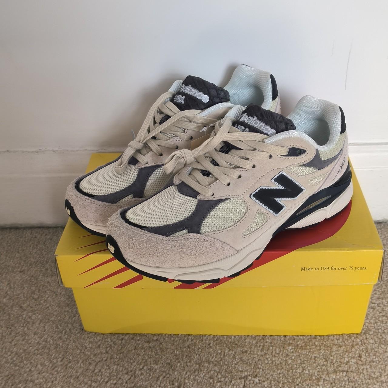 New Balance 990v3 Made In USA Colour moonbeam Size... - Depop