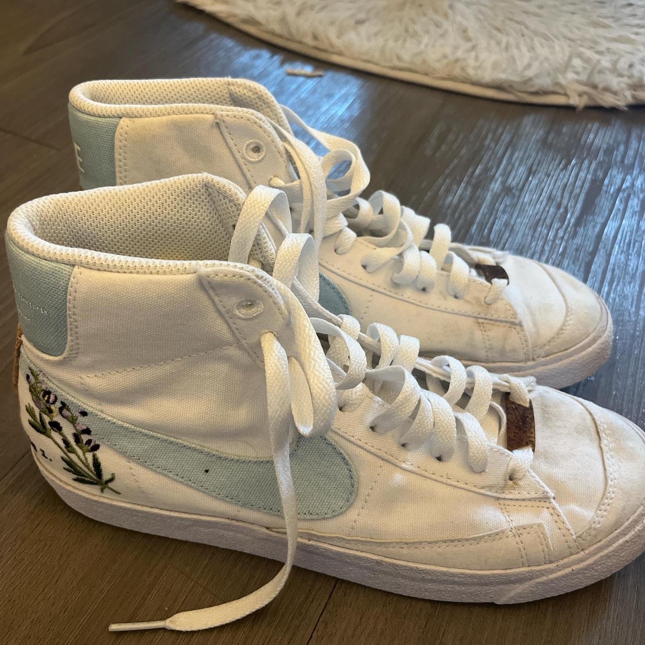 womens indigo nike blazers