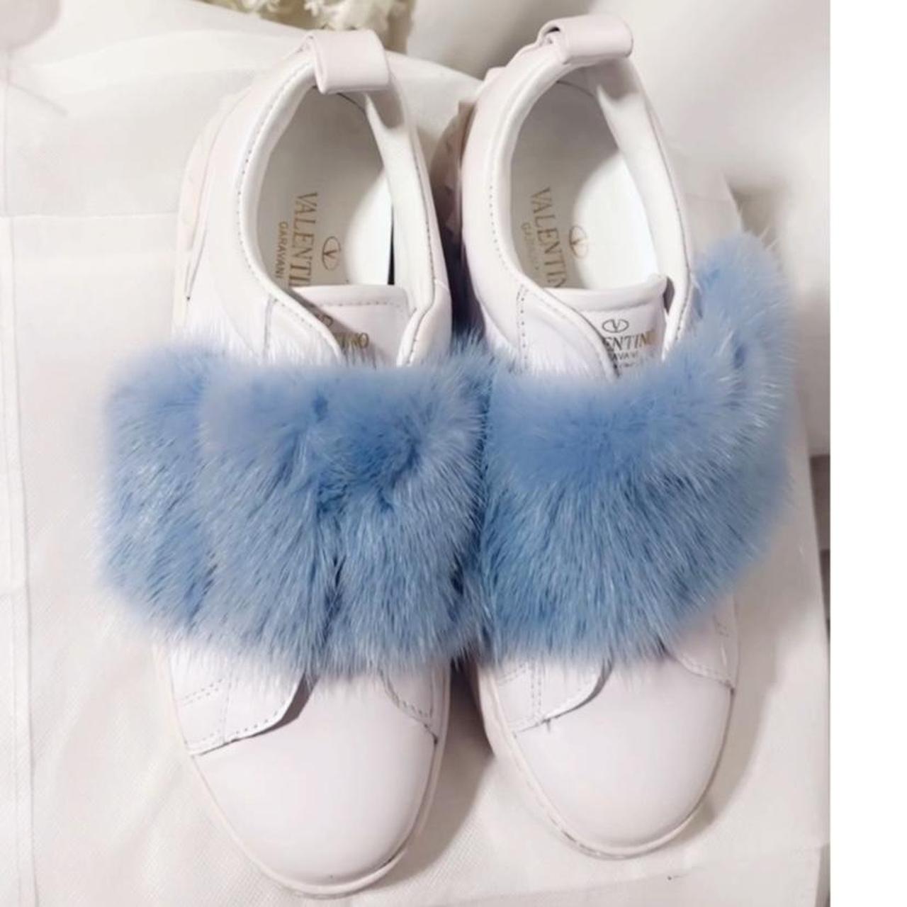 Valentino fur discount sneakers