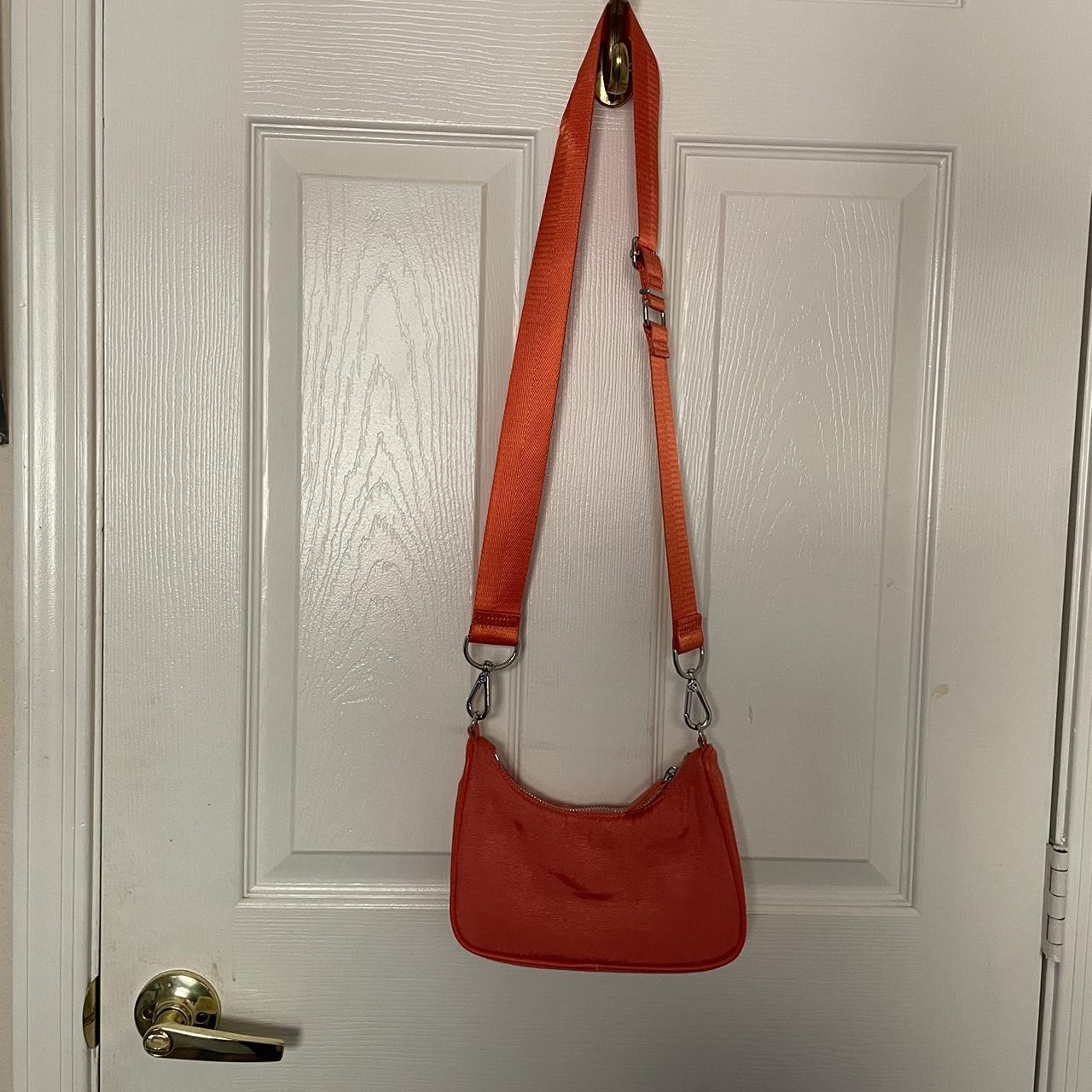urban outfitters orange purse super cute! no flaws! Depop
