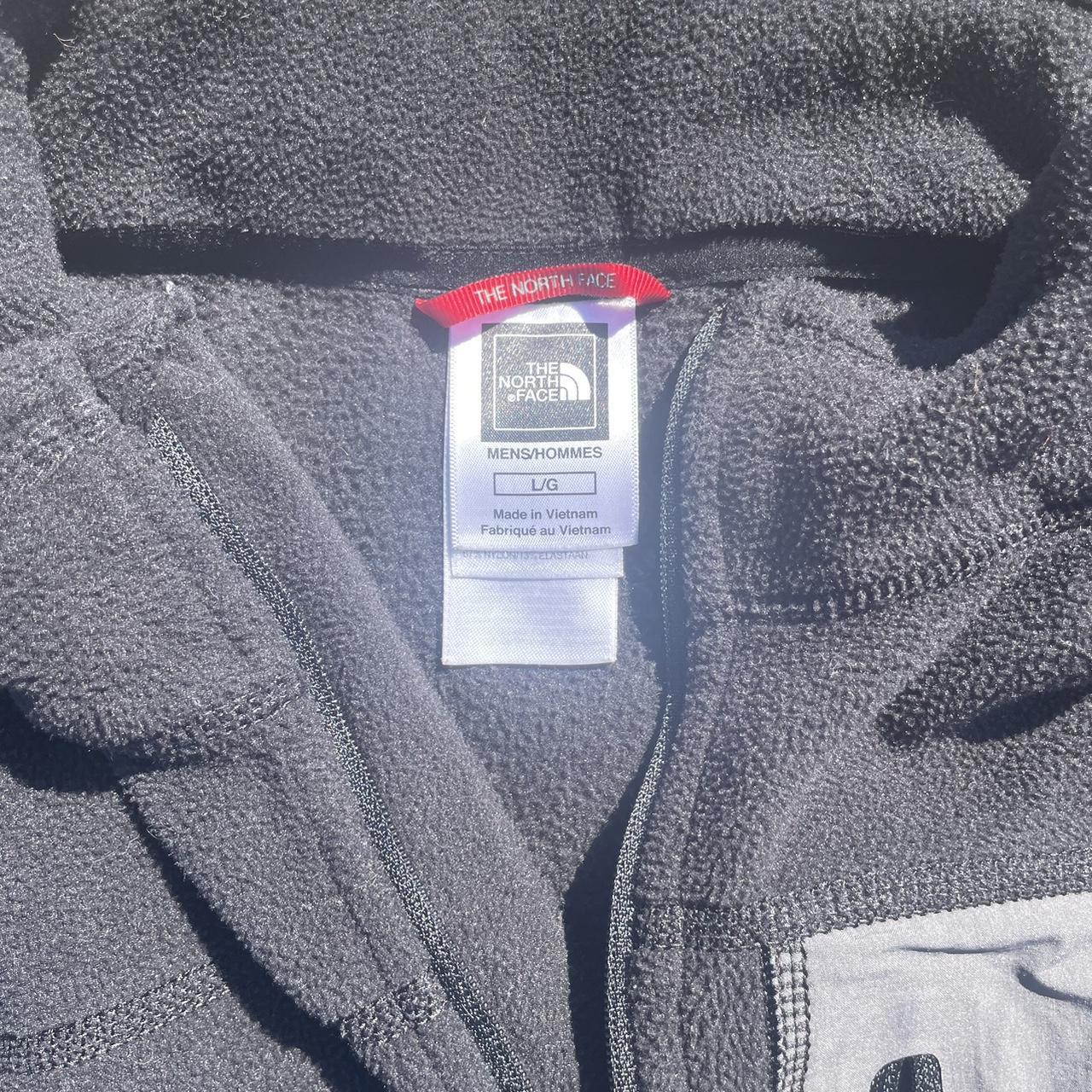 size large black and grey North Face... - Depop