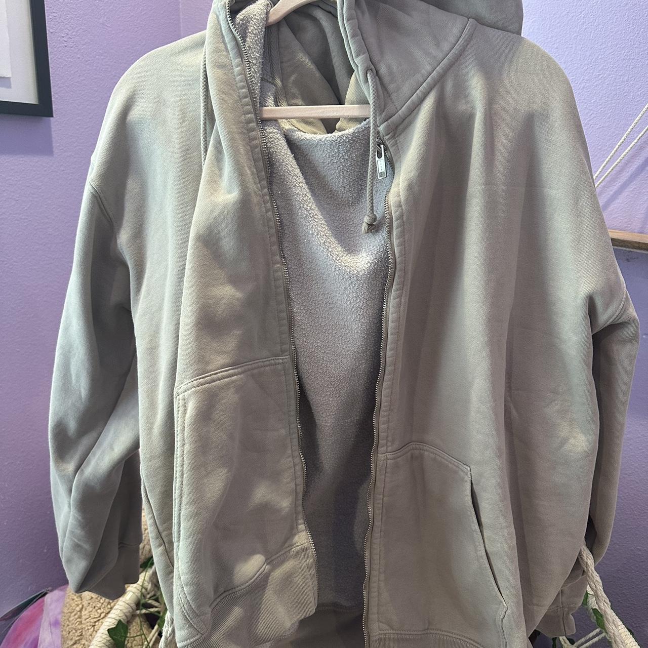 Brandy Melville Oversized Zip Up... Depop