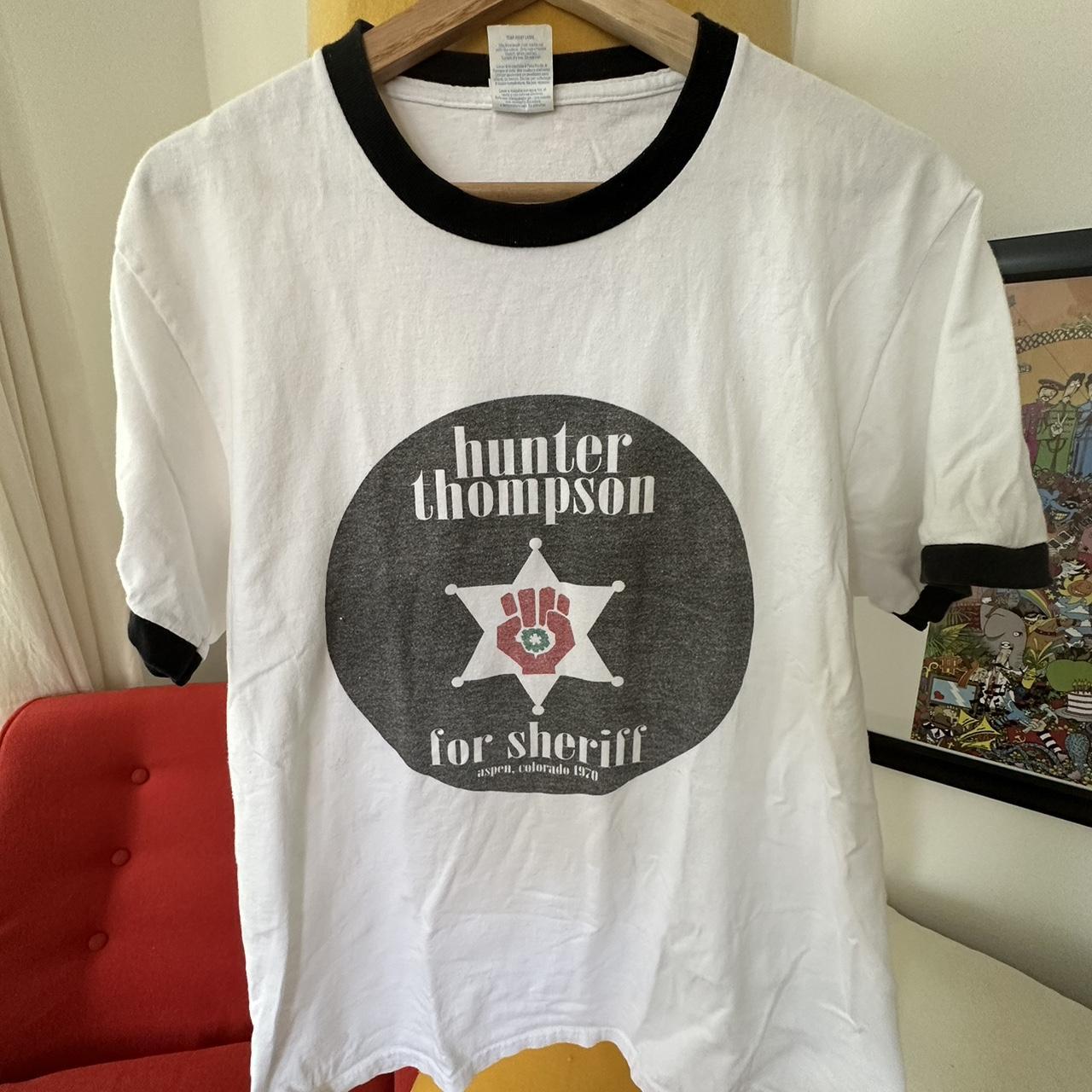 Hunter S Thompson for Sheriff Ring T-Shirt Only... - Depop