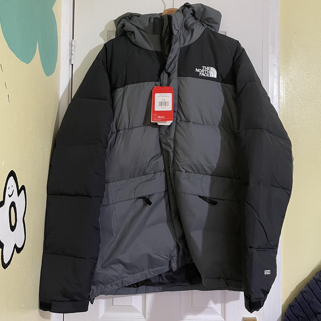 Grey and Black North Face Himalayan 550 Jacket Size... - Depop