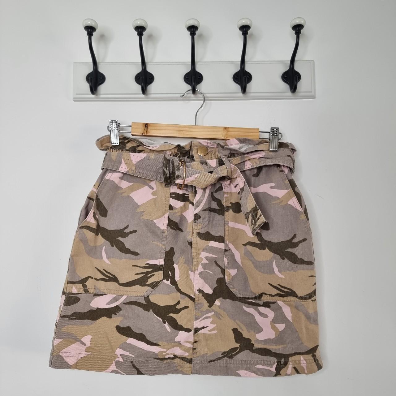 Camo skirt river island best sale