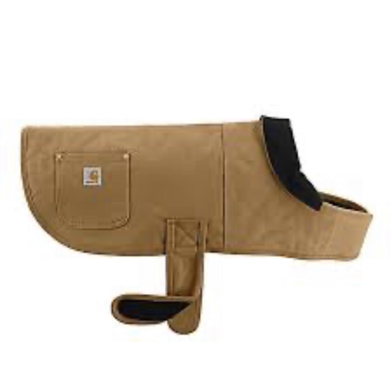 Carhartt dog coat tan 2 pockets quilt lined size... Depop