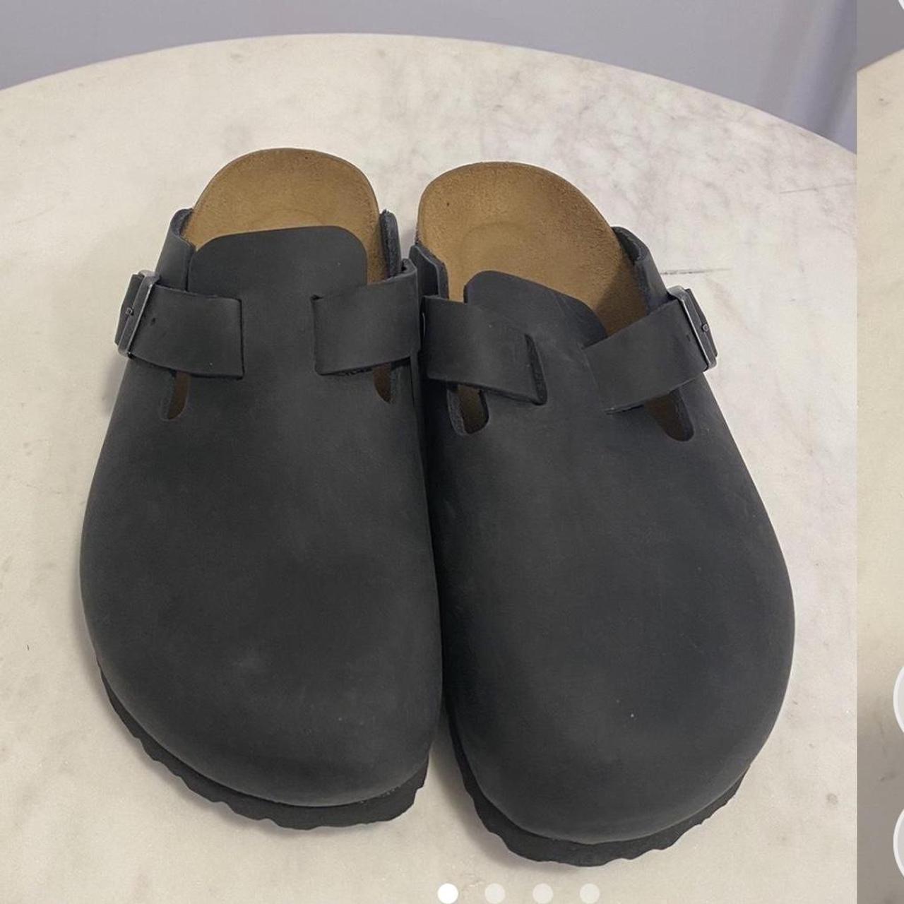 lightly worn Boston BS Birkenstocks; size 39 - Depop