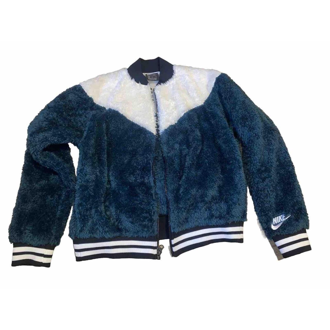 Nike Sportswear Wolf Sherpa Bomber Jacket Teal