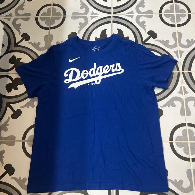 Nike Los Angeles Dodgers Tee Charcoal gray nike t - Depop