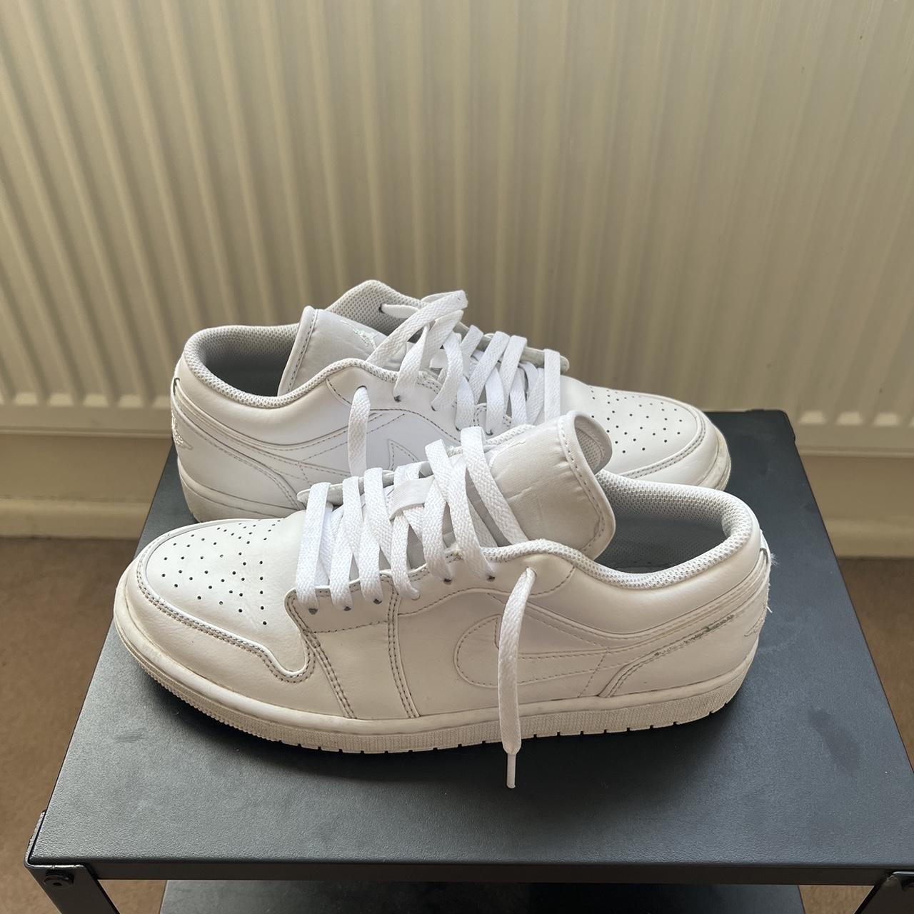 low all white jordan 1