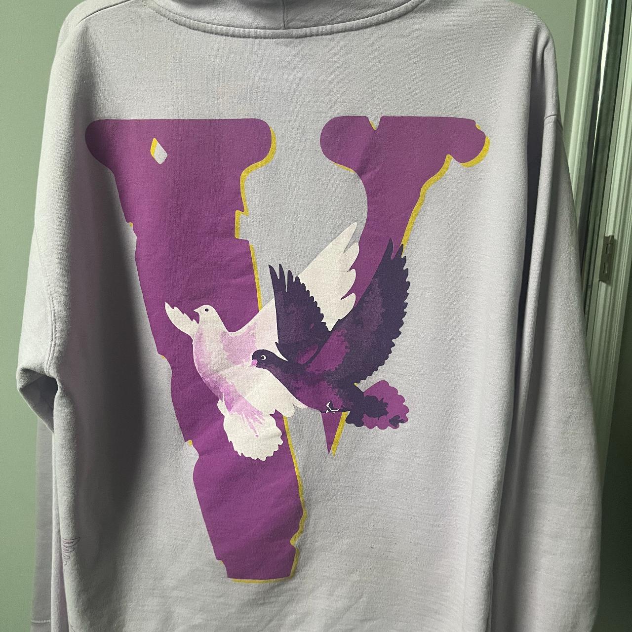 Vlone purple best sale doves hoodie