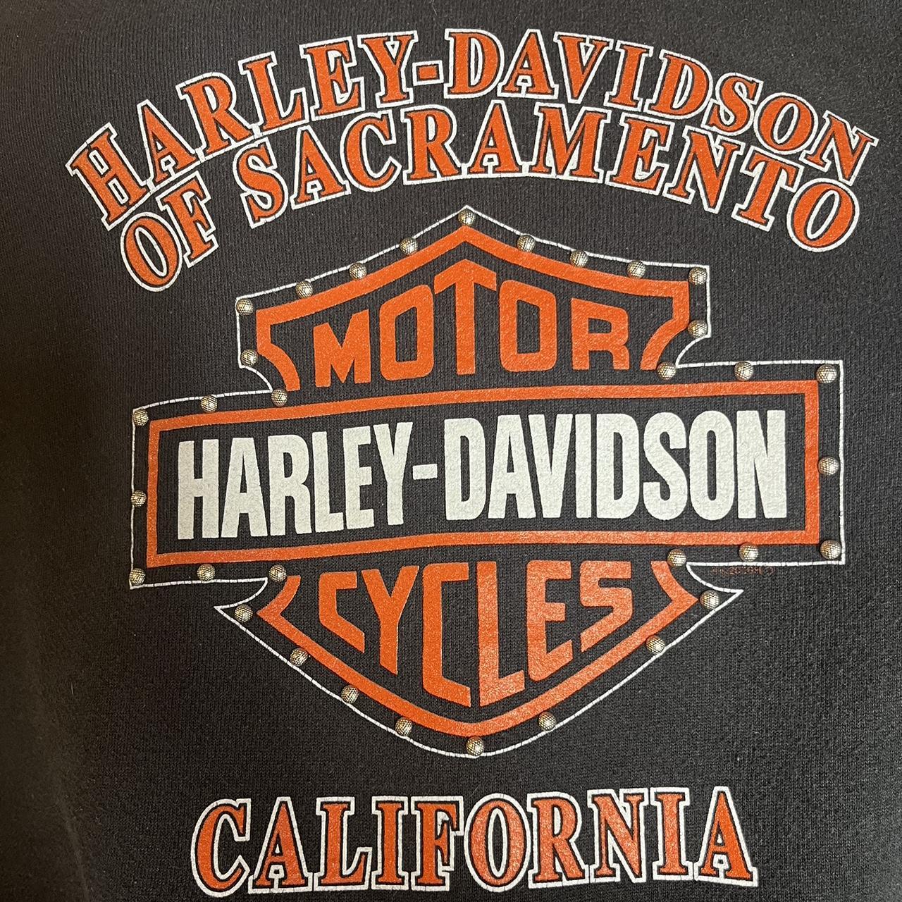 Vintage Harley Davidson 2000 eagle on fire sweater | Depop