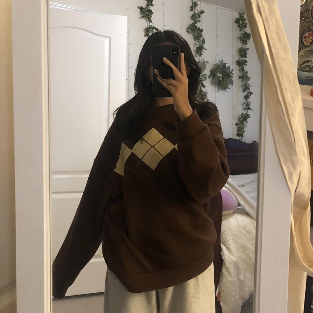 shein brown oversized sweater 🤎 worn a couple of times Depop