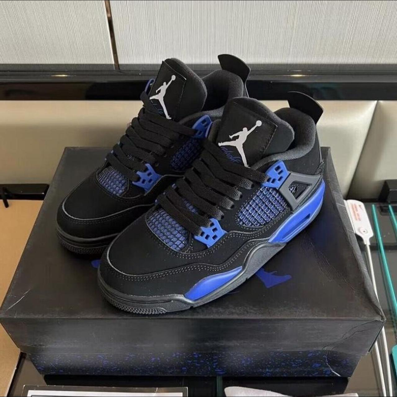 royal blue and white jordan 4
