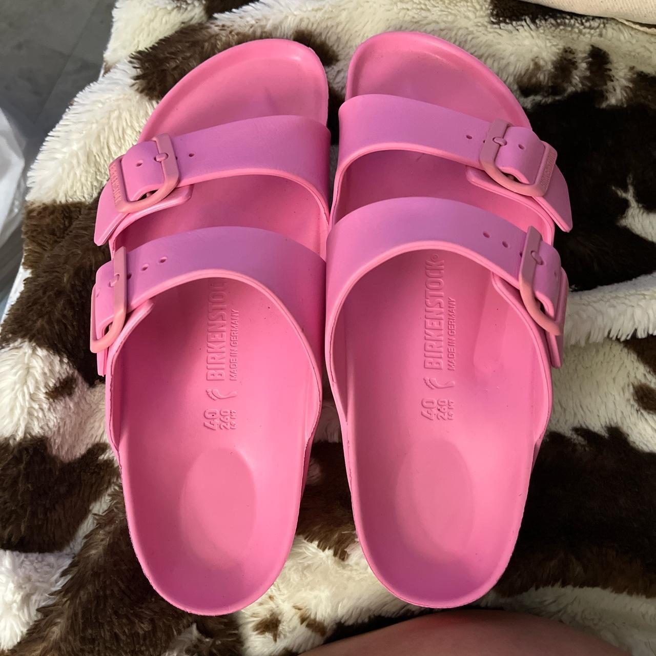 pink birkenstocks - Depop