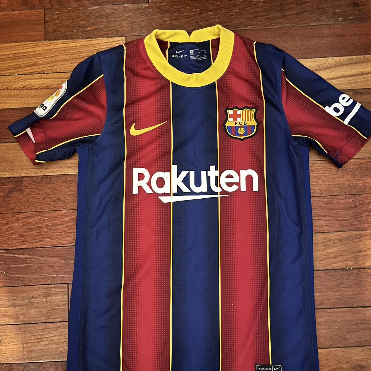 Size Youth Medium Authentic Barcelona jersey with La... - Depop