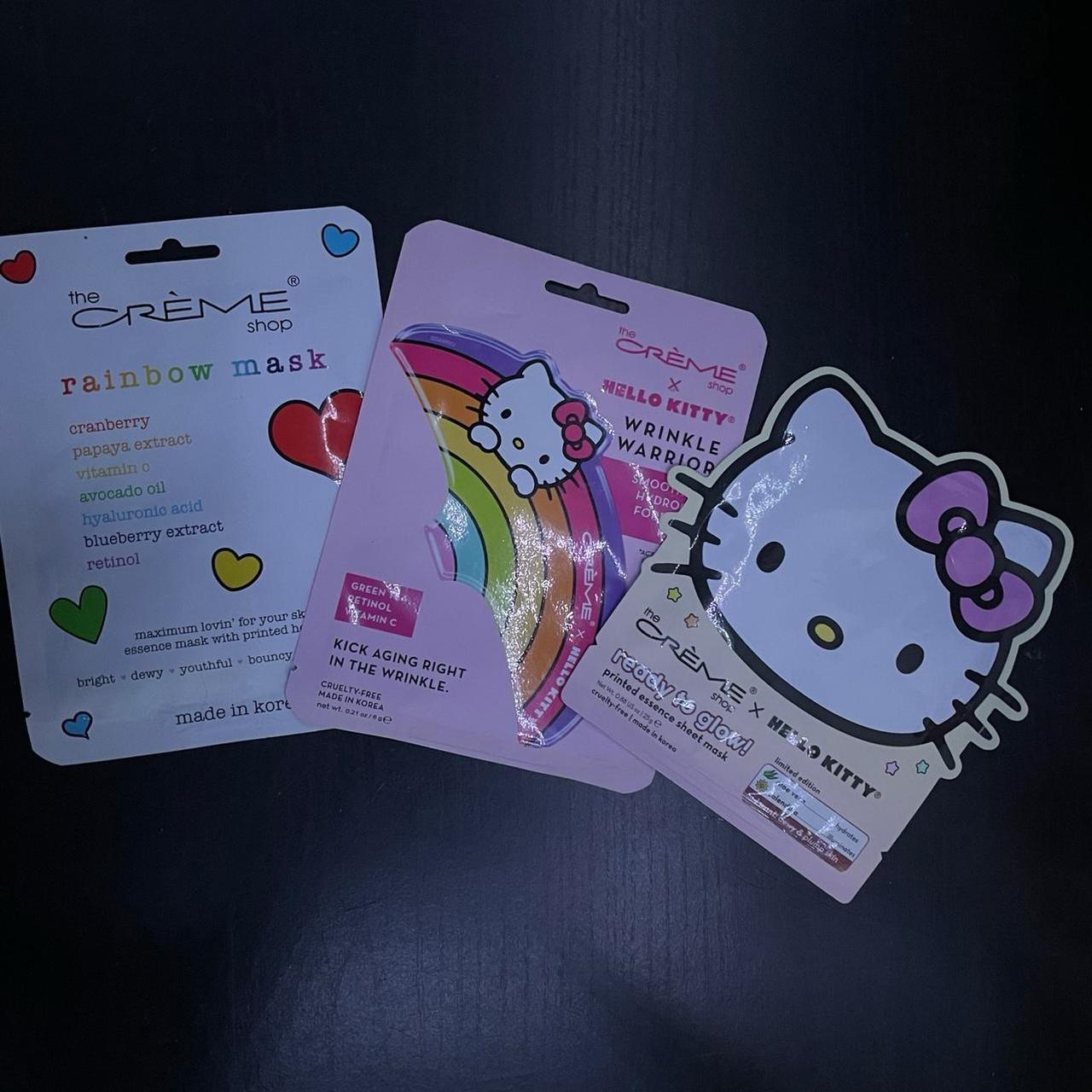 The Crème x Hello Kitty Face mask, and a regular... - Depop