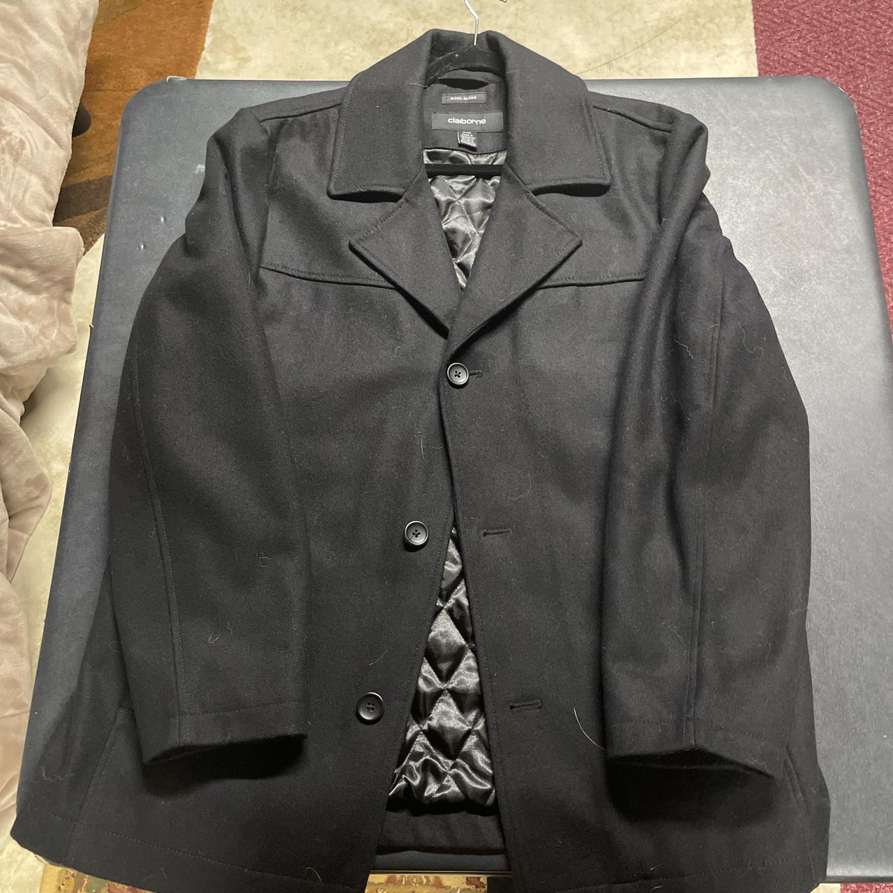 Claiborne men's wool coat best sale