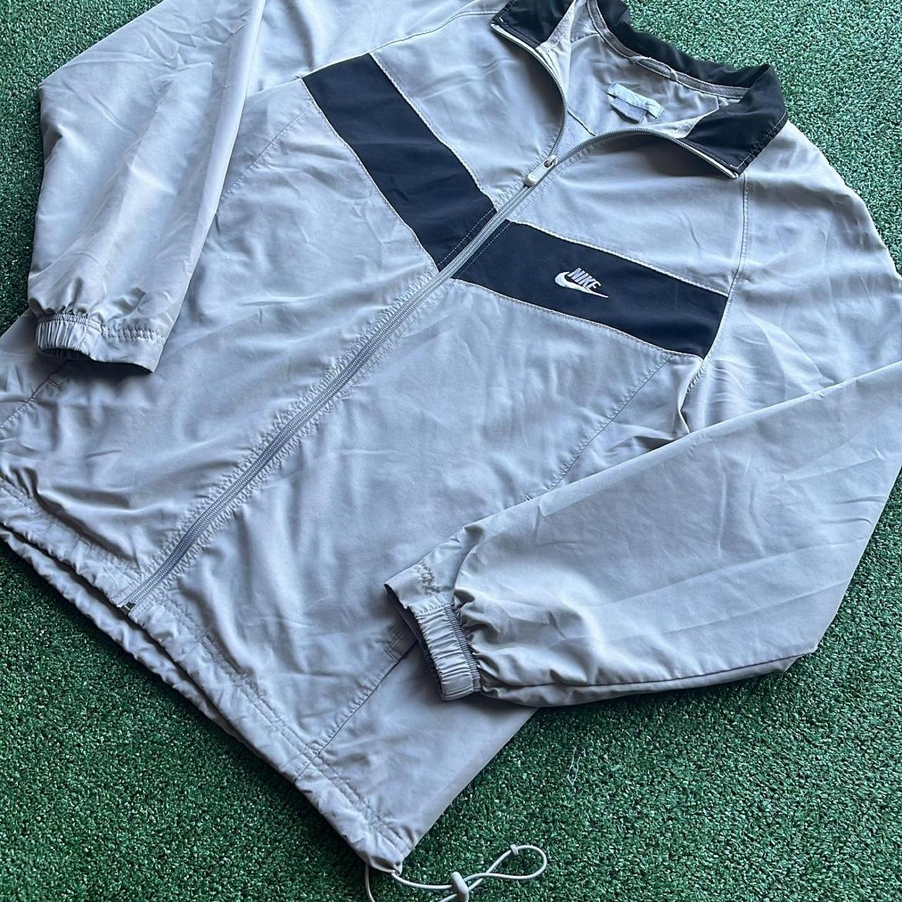 XL Gray Nike Swingman Windbreaker/Cage Jacket 10/10 - Depop