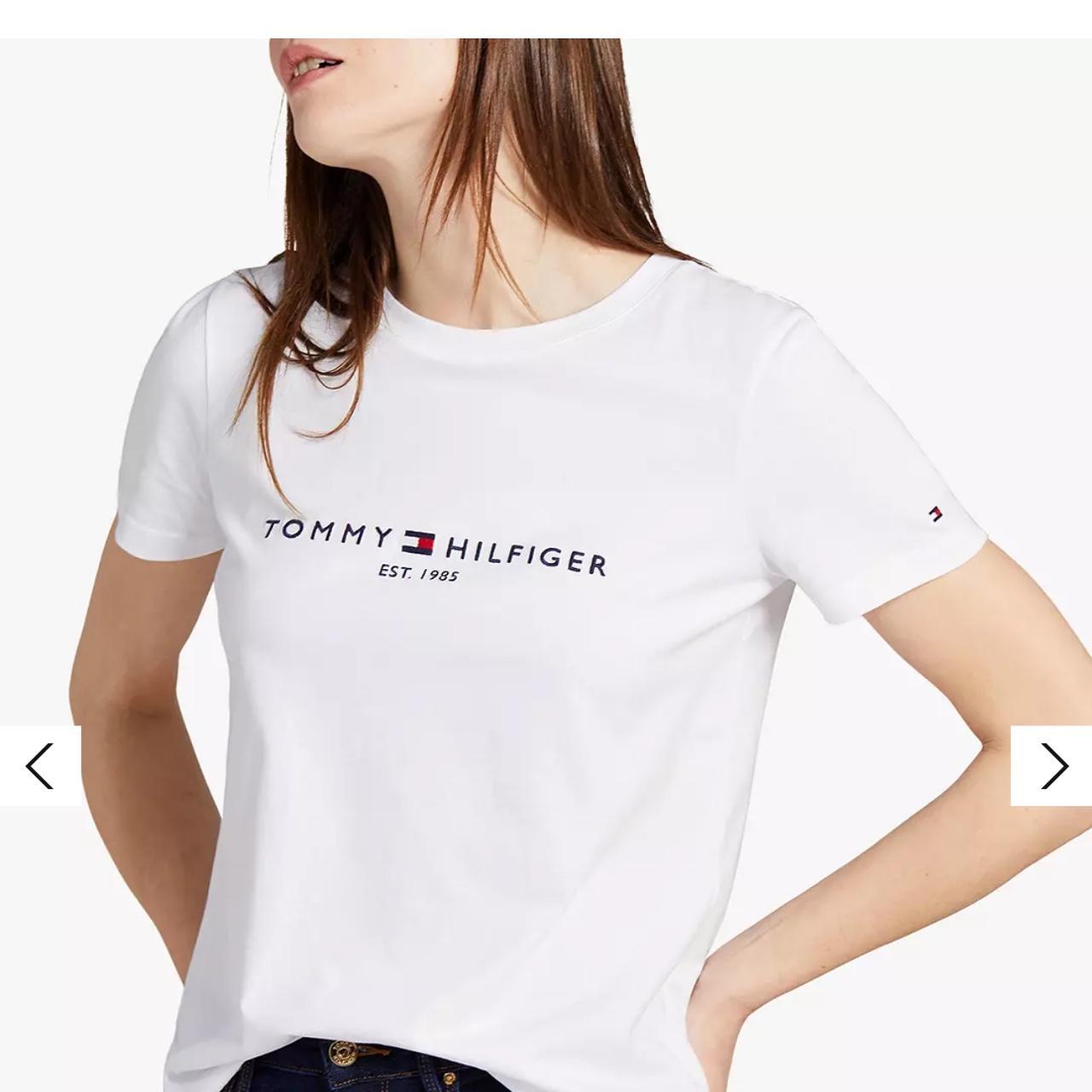 Tommy Hilfiger Heritage Organic Cotton Logo T-Shirt, White